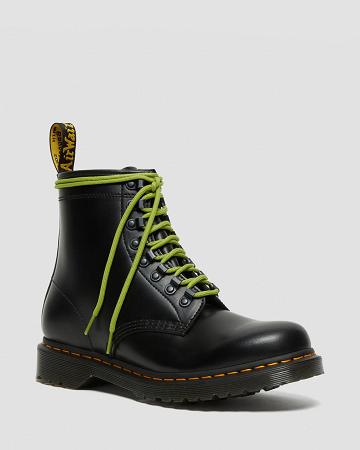 Botas con Cordones Dr Martens 1460 Ben Smooth Cuero Mujer Negros | MX 622GSO